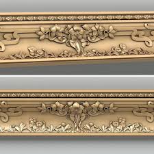 Molding 3d Model 3d Printer Art Decorative Mouldings Drawing Room Decor