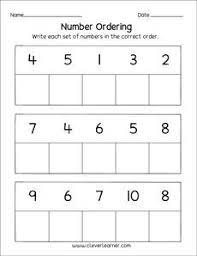 preschool number ordering worksheet kindergarten math worksheets addition preschool number worksheets kindergarten math worksheets