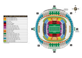 New Orleans Saints Superdome Seating Chart Best Picture Of