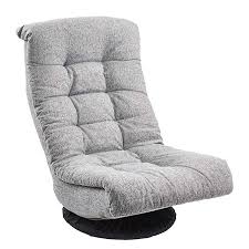 Amazon Com Amazonbasics Swivel Foam Lounge Chair With Headrest Adjustable Grey Kitchen Upholstered Rocking Chairs Leather Sofa Living Room Lounge Chair