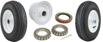 Of course we work on trailer wiring and wheel bearings too, but nothing costs as much in money and time why not put better tires on your existing trailers that will carry more weight, handle the heat, last longer and interstate speeds without the blowouts. 8 Inch Fixed Hub Integral Tire And Rim At Trailer Parts Superstore