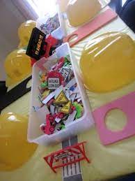 Construction Birthday Party Activity Idea Decorate Your Own Construction Door Hanger Caden S Construction 4th Birthday Geburtstagsparty Party Mottoparty
