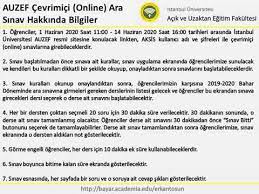 Enter any username and password. Auzef Online Vize Sinavi Hakkinda Bilgiler Youtube