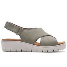 Clarks Un Karely Sun Womens Wide Fit Sandals Wedge From Charles Clinkard Uk