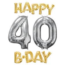 Folieballon Pakket Happy Birthday 40 De Specialist In Folieballonnen
