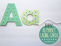 You don't have to invest a fortune to make your home look like new. Diy Alphabet Lacing Cards Help Your Child Learn To Write Live Craft Eat
