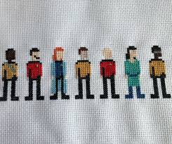Maybe you would like to learn more about one of these? Star Trek Cross Stitch The Next Generation Crew Instructables