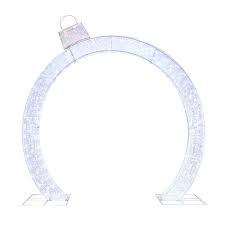 The arch also represents coming together, which is also shared by many during the holiday season. Holiday Living 108 In Ornamental Arch Sculpture With White Led Lights Lowes Com White Led Lights Outdoor Christmas Light Displays Led Lights