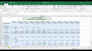 Cash Flow Statement In Excel Youtube