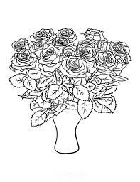 Rose4 coloring page for kids and adults from natural world coloring pages, flowers coloring pages. 112 Beautiful Flower Coloring Pages Free Printables For Kids Adults