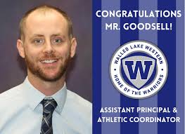 Bronson Goodsell named new assistant principal and athletic coordinator at  Walled Lake Western 💙 #WEareWLCSD Story ➡️  https://www.wlcsd.org/community/district-news/post-page/~board/district-news/post/bronson-goodsell-named-new-assistant-principal  ...