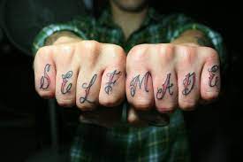 Self Made Man W1d0wm4k3r On Deviantart Knuckle Tattoos Finger Tattoos Finger Tattoo Designs