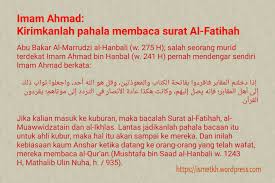 Apabila salah satu rukun hilang, maka shalatnya batal. Imam Ahmad Kirimkanlah Pahala Membaca Surat Al Fatihah Blog Of Isa Ismet Khumaedi