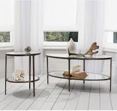 Sofa table, foyer table, nightstand in a bedroom, end or side table in a living room, accent or pedestal table in office, dining room or bathroom *overall measurements: Temperley Bronze Oval Glass Coffee Table Coffee Tables