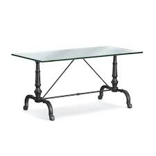 La Coupole Rectangular Iron Bistro Table With Glass Top Williams Sonoma Belleterre In 2019 Patio Furniture Sets Iron Patio Furniture Wood Patio Furniture