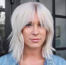 20 Modern Ways To Style A Long Bob With Bangs Long Bob With Bangs Medium Hair Styles Bangs With Medium Hair