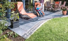 Pflaster Rand Selbst De Steinterrasse Garten Pflaster Pflaster