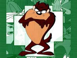 Having the appearance of a small dog, it is characterized by its black fur and white markings on the chest and some times rump. Hd Wallpaper Disney Looney Tunes Tasmanian Devil Tasmanian Devil Cartoon Wallpaper Flare
