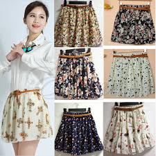 Hasil gambar untuk rok span pendek motif bunga