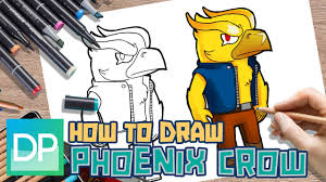 Crow is a legendary brawler who can poison his enemies over time with his daggers but has rather low health. Drawpedia How To Draw Phoenix Crow From Brawl Stars Step By Step Drawing Tutorial Youtube