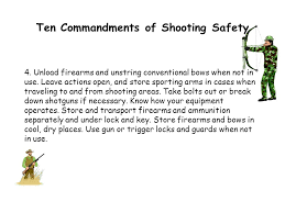 At a time of unprecedented division in our country, americans are surprisingly united on the issue of guns. Hunting Safety Tips The Ten Commandments Of Hunting Safety Ppt Download