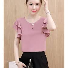 Mujer Blusa Un Color Manga Corta Tops Algodon Blanco Rojo Amarillo Noche 2020 Us 4 99 Blusas Juveniles Moda Ropa De Moda Ropa