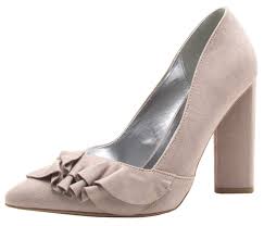 Qupid Women S Closed Pointed Toe Ruffle Bow Chunky Stacked Block Heel Pump Add On Trend Polish To Any Special Occas Block Heels Pumps Heels Trendy Block Heels