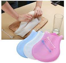 1500ml 1kg Flour Pouch Soft Porcelain Silicone Kneading Dough Bag For Flour Mashed Potatoes Pastry Blenders Kitchen Kneading Dough Pastry Blenders Dough Flour