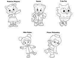 daniel tiger s neighborhood coloring pages print a4 coloriage pomme