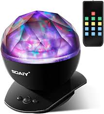 Aurora Night Light Led Aurora Projector Night Lamps With Remote 8 Mode Lighting Shows Built In Speaker And Timing Mood Relaxing Soothing Night Light For Baby Kids Adults Ul Adapter Amazon Com