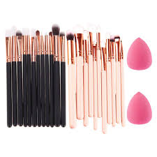 rose gold makeup brushes blending