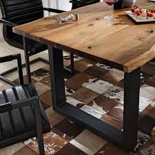 Pharao24 Esstisch Miloris Aus Massivholz Mit Baumkante Online Kaufen Otto In 2020 Esstisch Eiche Eiche Rustikal Esstisch