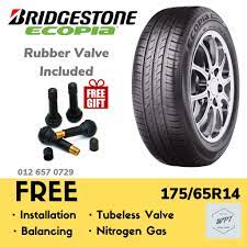 Check spelling or type a new query. 175 65r14 Bridgestone Ecopia Ep150 Installation Myvi Axia City Vios Tyre Tire Shopee Malaysia