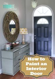 Interior door colors and styles are no longer your basic white doors with traditional raised panels. How To Paint An Interior Door Hale Navy The Turquoise Home