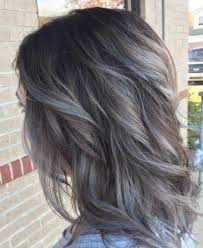 This tone is ideal for someone looking for a darker grey look. 60 Ideas Of Gray And Silver Highlights On Brown Hair