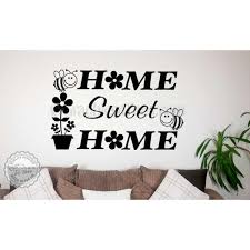 Maybe you would like to learn more about one of these? Home Sweet Home Wall Art Sticker Quote Vinyl Decor Decal With Flowers And Bumble Bees