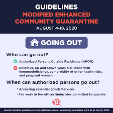 Aug 18, 2020 · updated quarantine guidelines for ecq, mecq, gcq, mgcq in the philippines. Guidelines What You Need To Know About Mecq From August 4 To 18