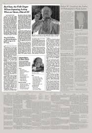 Play burl ives on soundcloud and discover followers on soundcloud | stream tracks, albums, playlists on desktop and mobile. Burl Ives The Folk Singer Whose Imposing Acting Won An Oscar Dies At 85 The New York Times