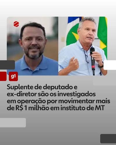 O ex-presidente do Instituto Mato-Grossense de Feij&atilde;o, Pulses, Colheitas Especiais e Irriga&ccedil;&atilde;o (Imafir-MT) e suplente de deputado estadual Hugo Henrique Garcia (PSDB) e o ex-diretor executivo do Instituto, Afr&acirc;nio Migliari, s&atilde;o alvos