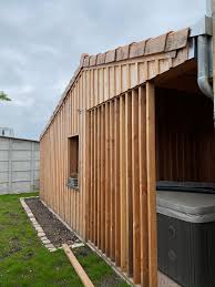 Extension Bois Type Arcachonaise En 2020 Bardage Bois Exterieur Bardage Facade Maison
