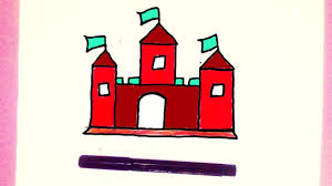 1st grade, 2nd grade, 3rd grade, 4th grade, 5th grade, buildings, drawing, how to draw tutorials |. How To Draw And Color A Castle Easy Drawings For Kids Youtube