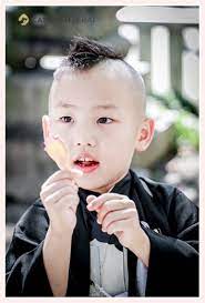 5歳の男の子の七五三 ヘアスタイル モヒカンスタイル 七五三 七五三 ヘアスタイル 撮影