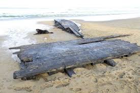 Remnants Of Centuries Old Shipwreck Wash Ashore At Salisbury