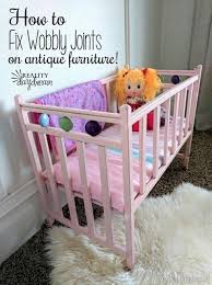 Baby Doll Crib Rescue Fixing Wobbly Joints Reality Daydream Baby Doll Furniture Baby Doll Crib Doll Crib