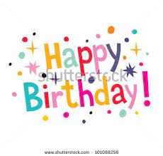 Happy Birthday Typography Colourful Confetti Happy Birthday Free Happy Birthday Png Birthday Wishes For Uncle