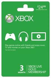 Xbox Live Gold 3 Month Membership Xbox One Gamestop Xbox Live Xbox Gift Card Xbox