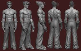 Jin Kazama 3d Sketch By Gabe687 On Deviantart Jin Kazama 3d Sketch Jin