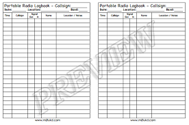 Usually it is a series of official documents and it is one of the best to record as well as keep track of important events. Printable Amateur Radio Logbooks M0ukd Amateur Radio Blog