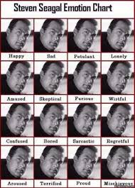 Steven Seagal Emotion Chart 9gag