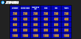 Check spelling or type a new query. Jeopardy